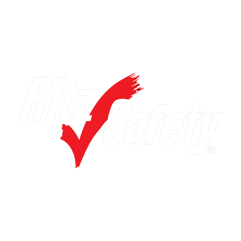 Ritz Safety Main Logo _ White&Red Ritz Safety Main Logo _ White&Red